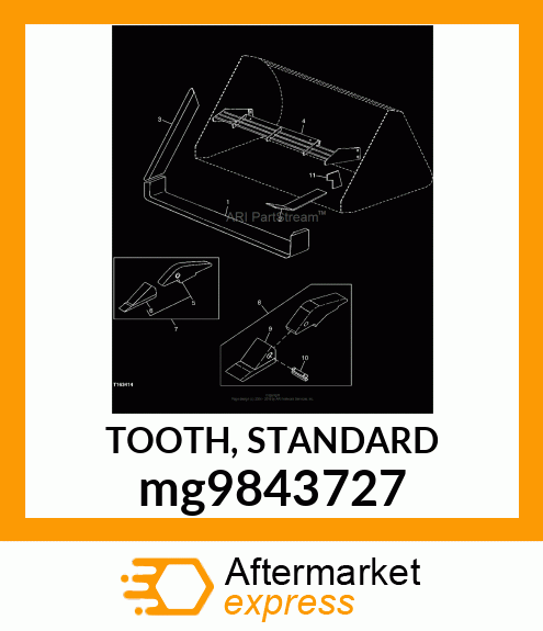 TOOTH, STANDARD mg9843727