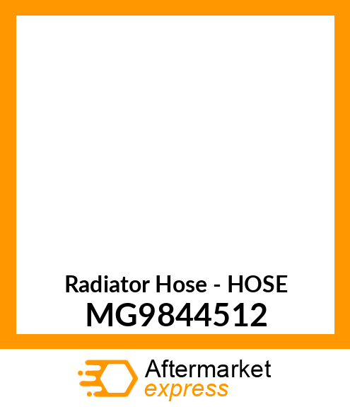 Radiator Hose - HOSE MG9844512