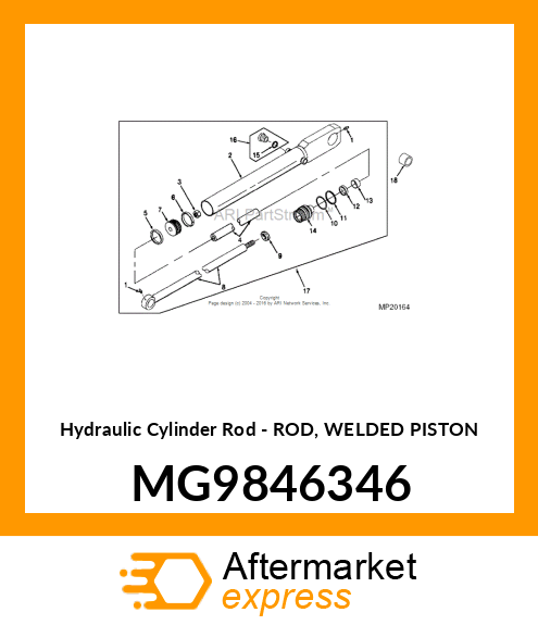 Rod Welded Piston MG9846346