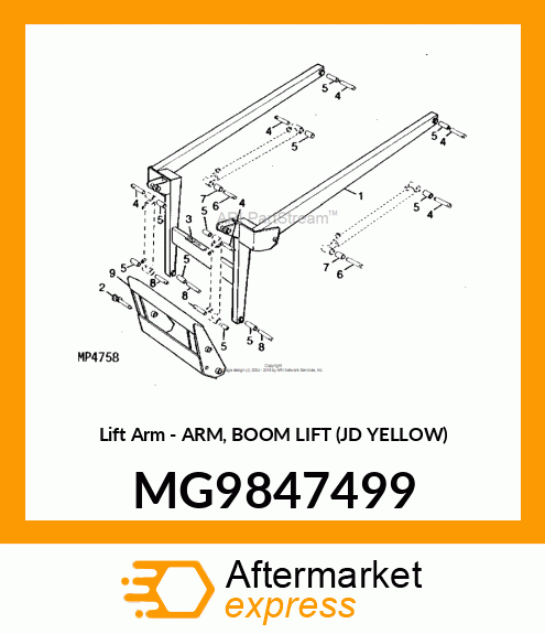 Lift Arm MG9847499