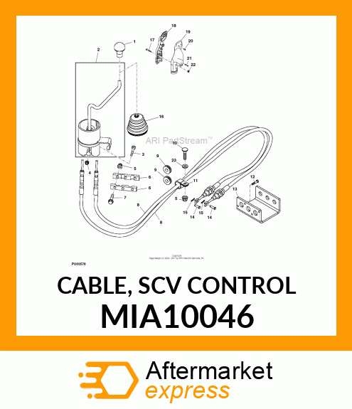 CABLE, SCV CONTROL MIA10046