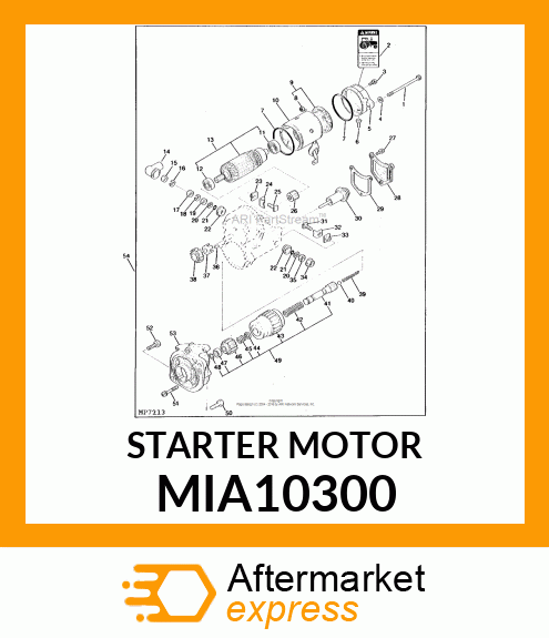 Starter Motor MIA10300