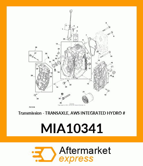 Transmission - TRANSAXLE, AWS INTEGRATED HYDRO # MIA10341