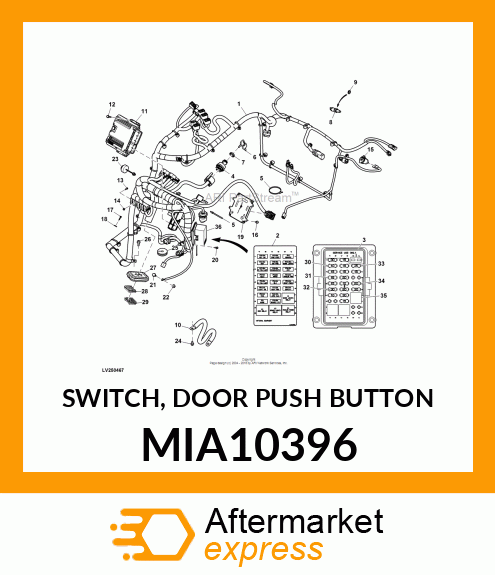 SWITCH, DOOR PUSH BUTTON MIA10396