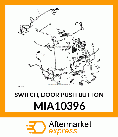 SWITCH, DOOR PUSH BUTTON MIA10396