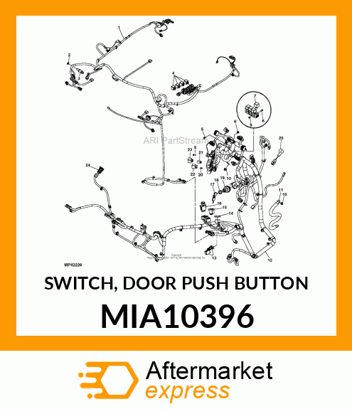 SWITCH, DOOR PUSH BUTTON MIA10396