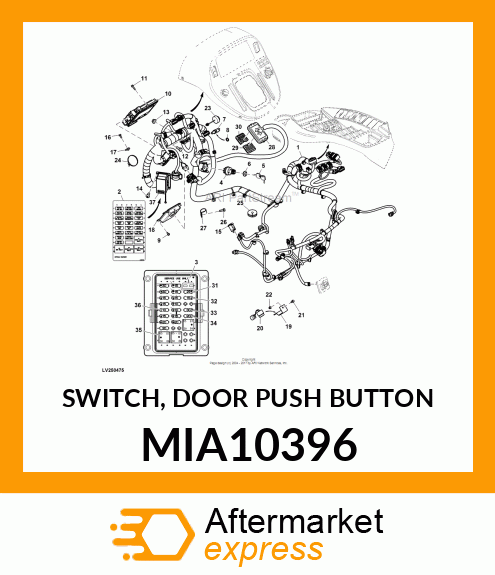 SWITCH, DOOR PUSH BUTTON MIA10396