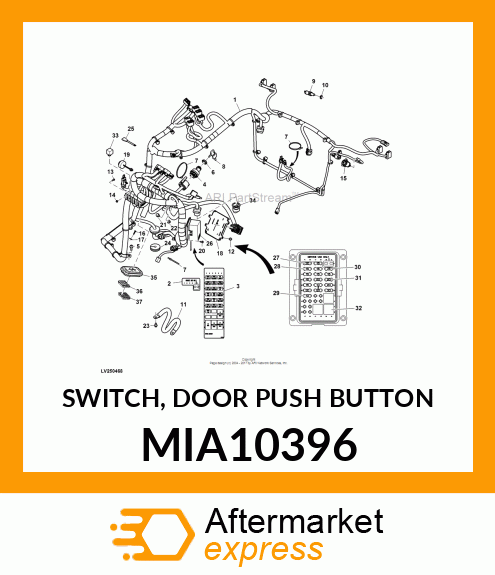 SWITCH, DOOR PUSH BUTTON MIA10396