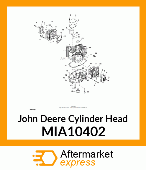 HEAD, COMP CYLINDER 1 MIA10402