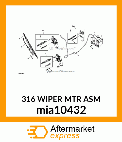 316 WIPER MTR ASM mia10432