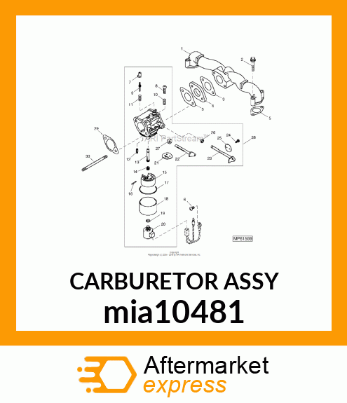 CARBURETOR ASSY mia10481