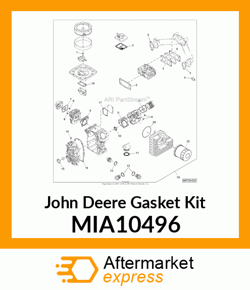 KIT, ENGINE GASKET MIA10496