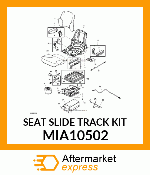 SEAT SLIDE TRACK KIT MIA10502