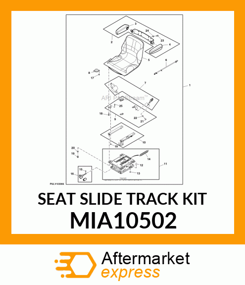 SEAT SLIDE TRACK KIT MIA10502