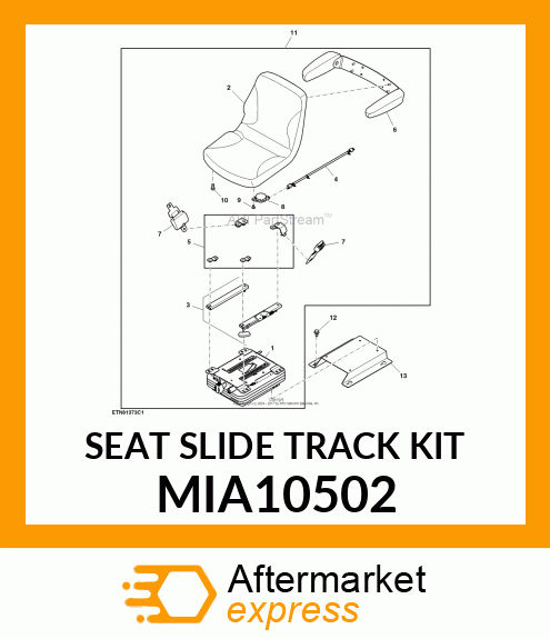 SEAT SLIDE TRACK KIT MIA10502