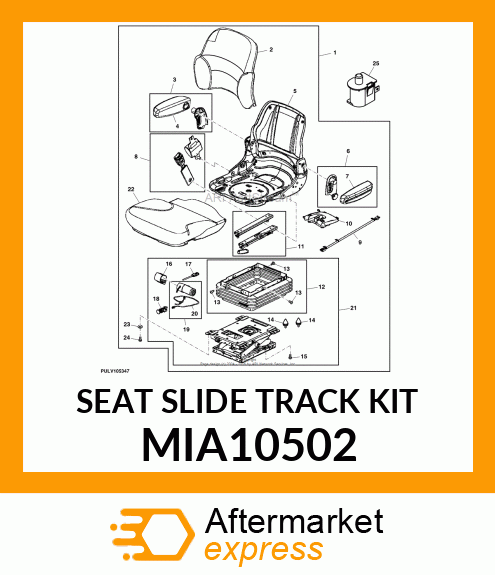 SEAT SLIDE TRACK KIT MIA10502