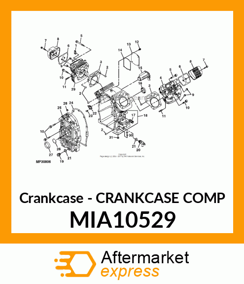 Crankcase - CRANKCASE COMP MIA10529