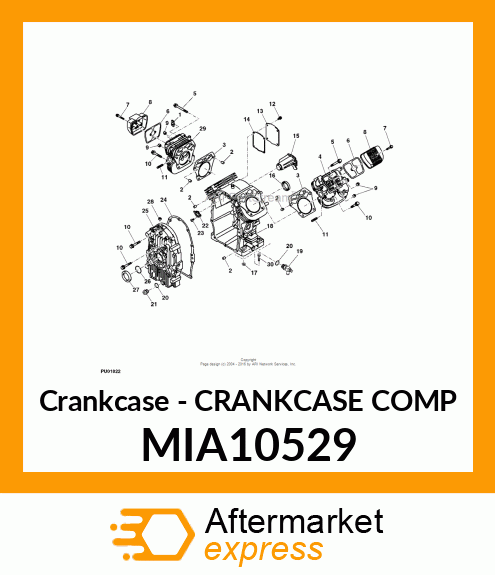 Crankcase - CRANKCASE COMP MIA10529