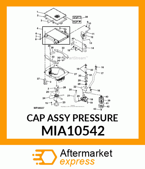 CAP ASSY PRESSURE MIA10542