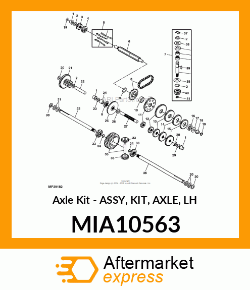 Axle Kit MIA10563