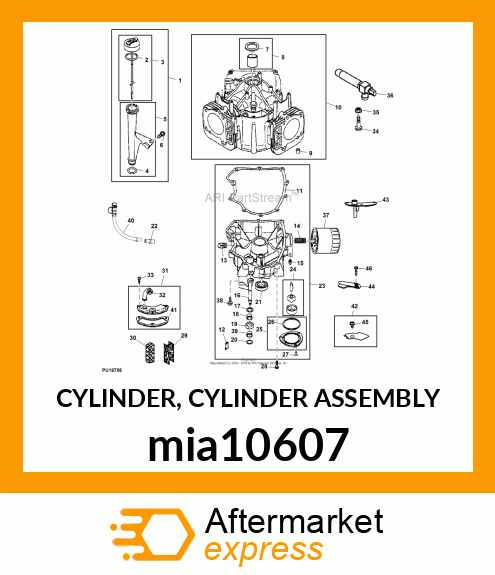 CYLINDER, CYLINDER ASSEMBLY mia10607