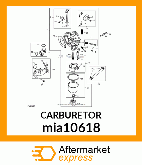 CARBURETOR mia10618