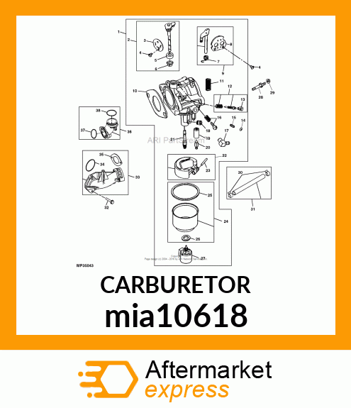 CARBURETOR mia10618