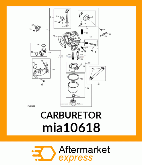 CARBURETOR mia10618