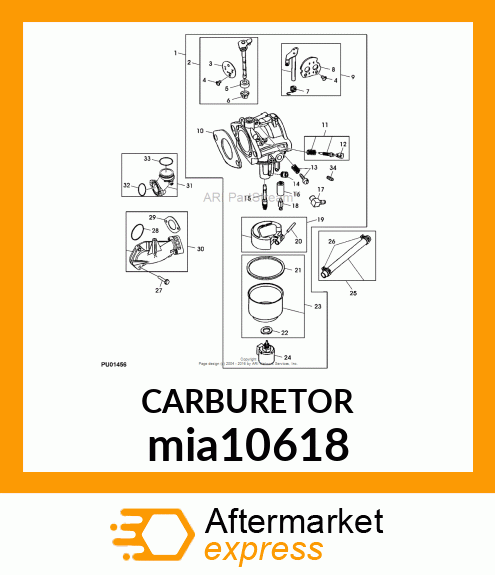 CARBURETOR mia10618