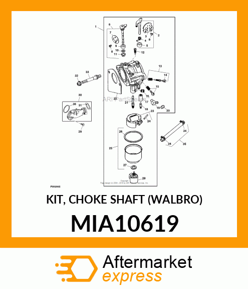 KIT, CHOKE SHAFT (WALBRO) MIA10619