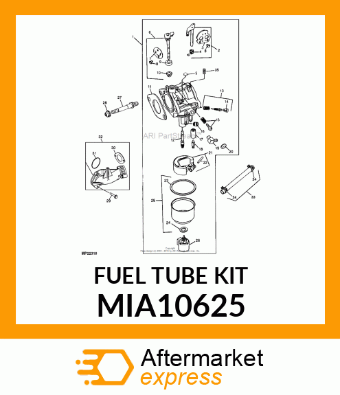 TUBE, FUEL TRANSFER (NIKKI) MIA10625