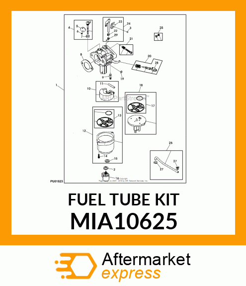 TUBE, FUEL TRANSFER (NIKKI) MIA10625