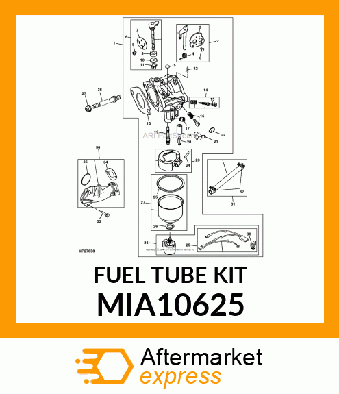 TUBE, FUEL TRANSFER (NIKKI) MIA10625