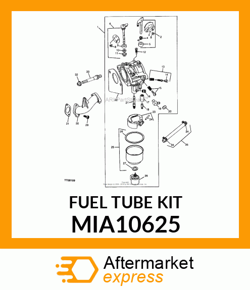 TUBE, FUEL TRANSFER (NIKKI) MIA10625