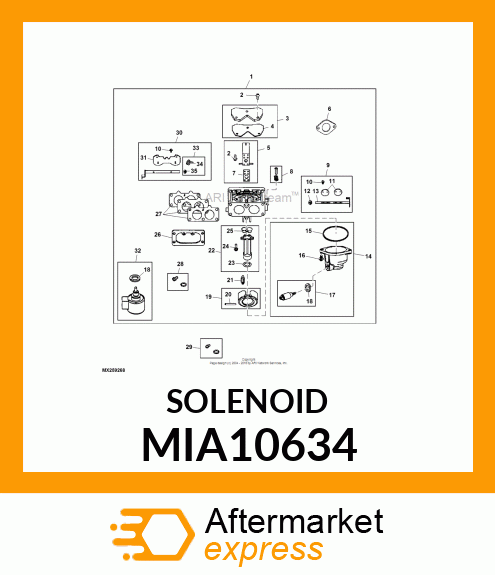 SOLENOID, FUEL MIA10634