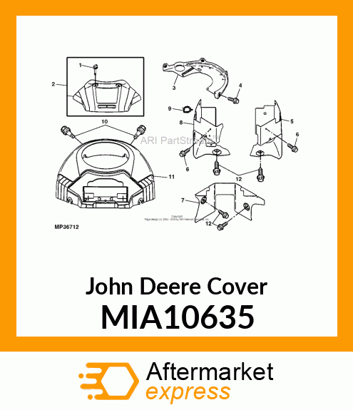 COVER, AIR CLEANER MIA10635