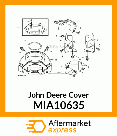 COVER, AIR CLEANER MIA10635