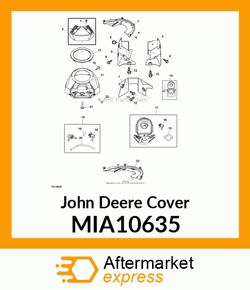 COVER, AIR CLEANER MIA10635