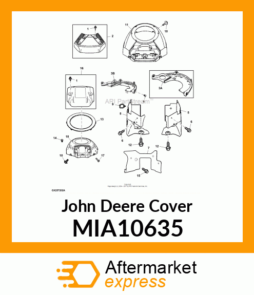 COVER, AIR CLEANER MIA10635