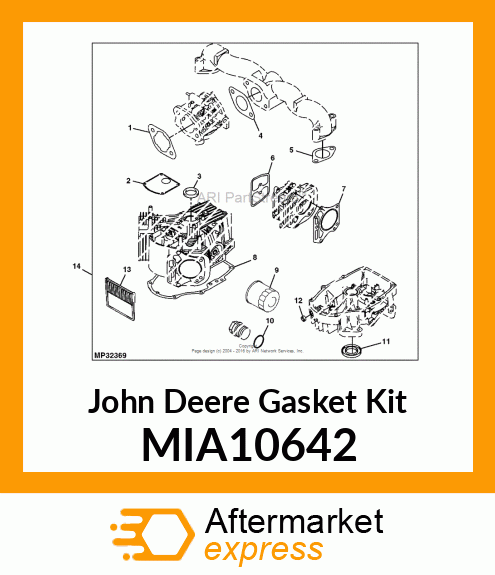 KIT, ENGINE GASKET MIA10642