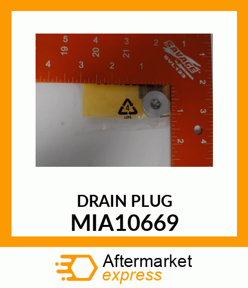 DRAIN PLUG MIA10669