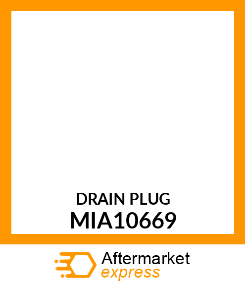 DRAIN PLUG MIA10669