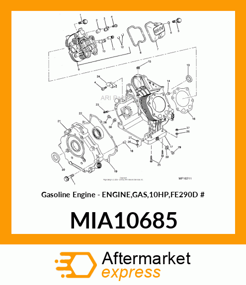 Gasoline Engine - ENGINE,GAS,10HP,FE290D # MIA10685