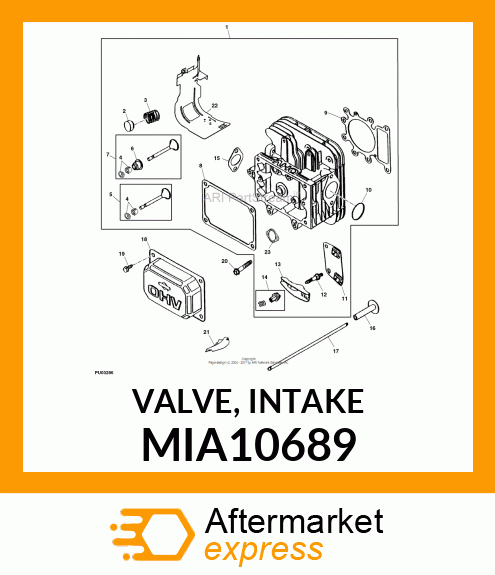 VALVE, INTAKE MIA10689