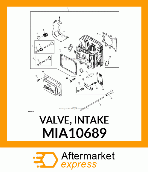 VALVE, INTAKE MIA10689