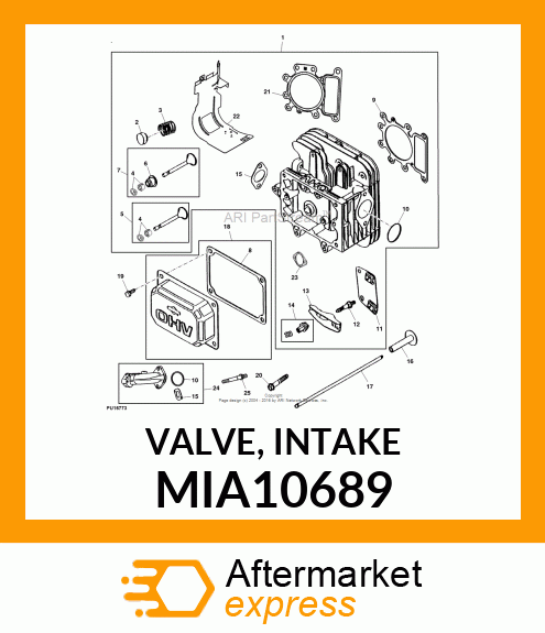 VALVE, INTAKE MIA10689