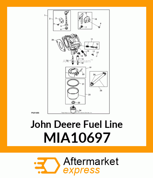 LINE, FUEL (MOLDED) WITH CLAMPS MIA10697