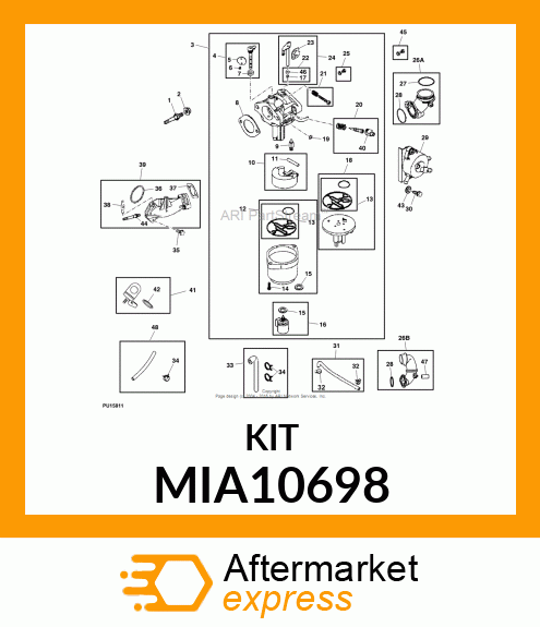 LINE, VACUUM, WITH CLAMPS MIA10698