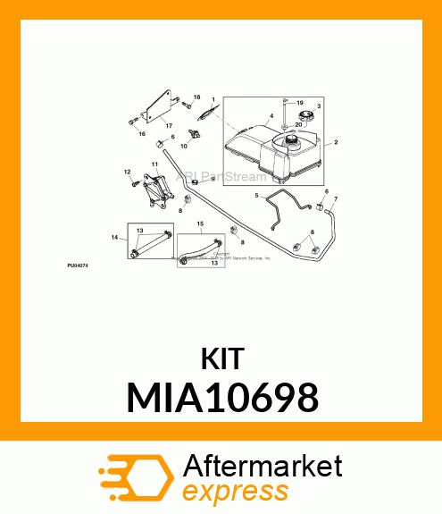 LINE, VACUUM, WITH CLAMPS MIA10698