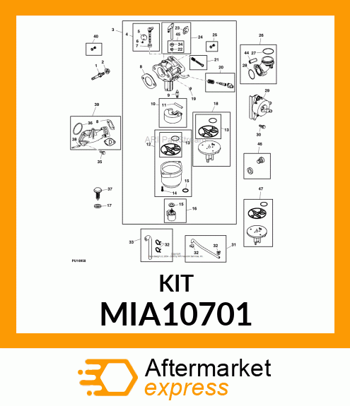 CHOKE SHAFT KIT MIA10701